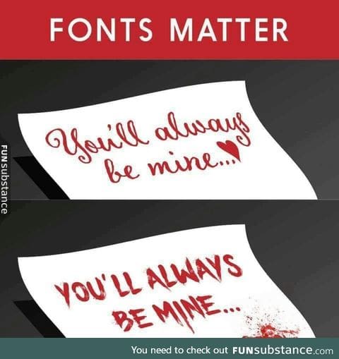 Just don't use Comic Sans