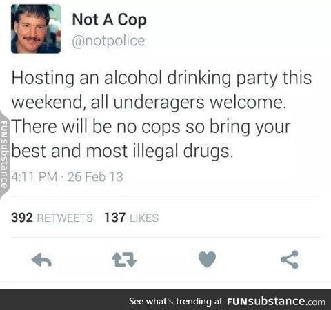 Not a cop