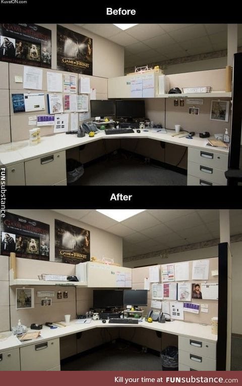 What kind of diabolical bastard came up with this for an office prank