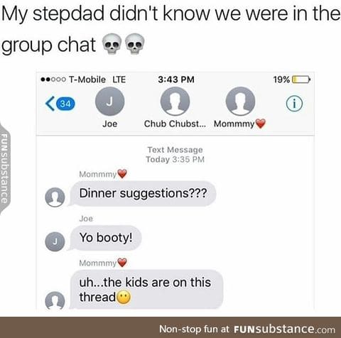 Awkward group chat