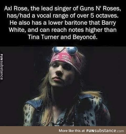 Axl Rose vocal range