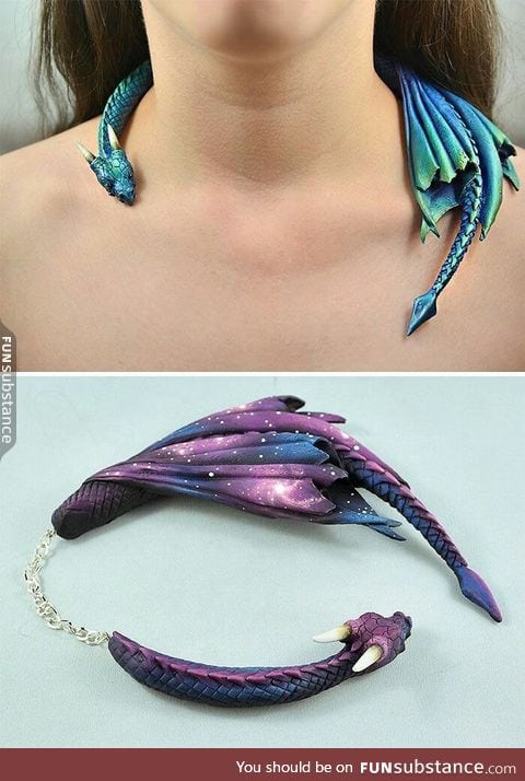 Cool dragon necklace