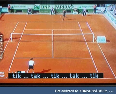 Thanks to subtitles, now the hearing impaired can enjoy tennis matches just like everyone