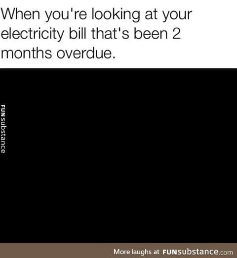 Overdue electricity bills