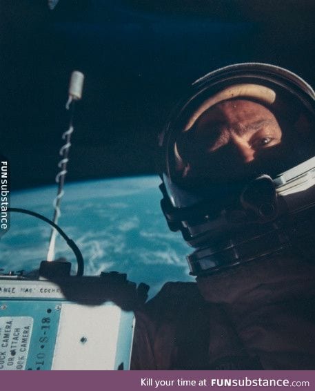 The first 'selfie' ever taken in space