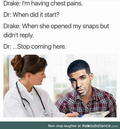 Drake chest pain