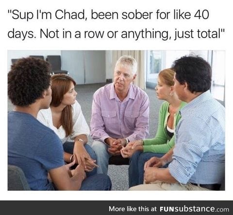 Sober for 40 days