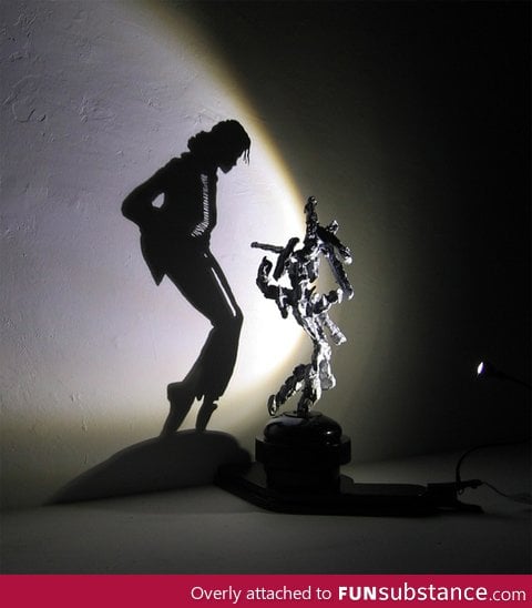 Light sculpture of Michael Jackson by Diet Wiegman
