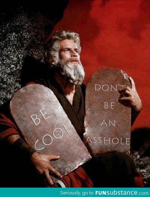 There should be only two Commandments