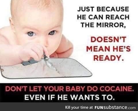 Baby and cocaine