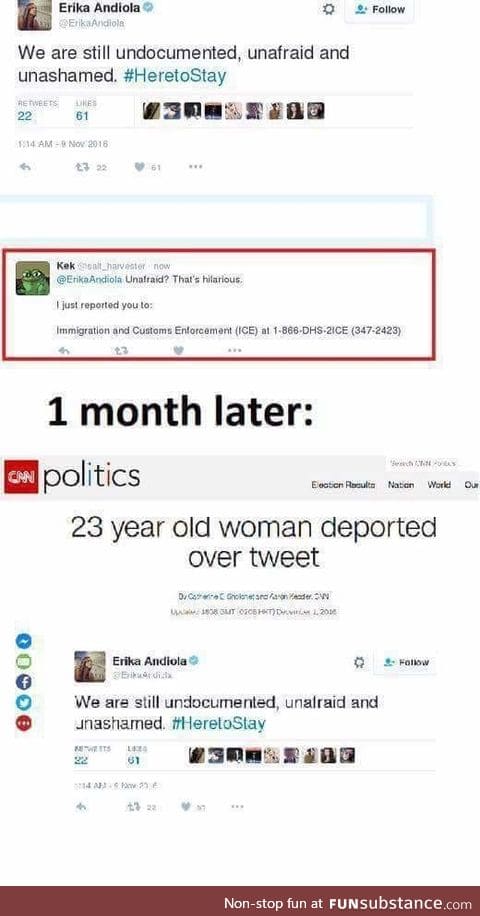 Chick got deported over a tweet