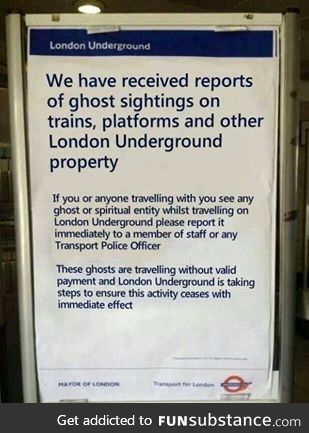 How London deals with ghosts