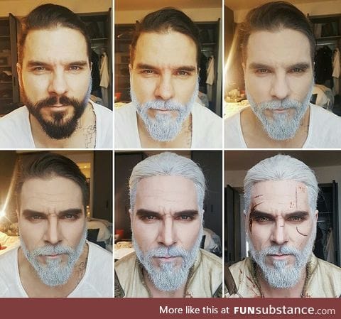 Transforming into Geralt
