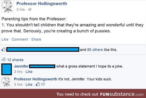 Good guy Professor Hollingsworth