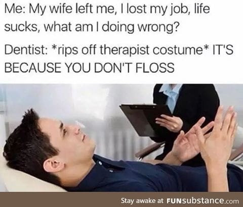 Flossing is the solution