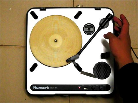 An Actual Playable Tortilla Record Etched with a Laser Cutter