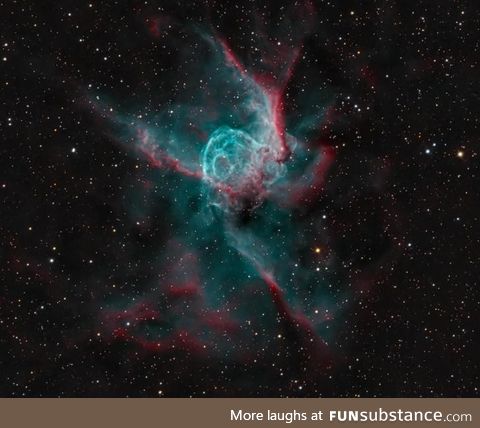 Thor's Helmet - A 30 light year wide bubble of oxygen