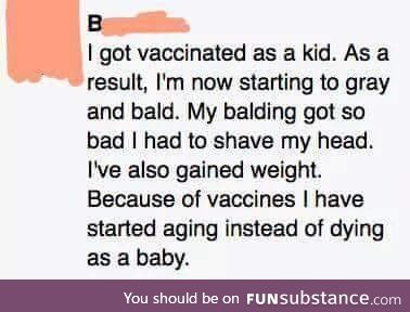 Damn those vaccines