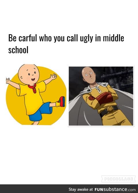 Be careful who you call ugly in middle school