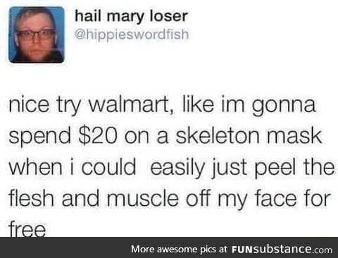 Skeleton mask