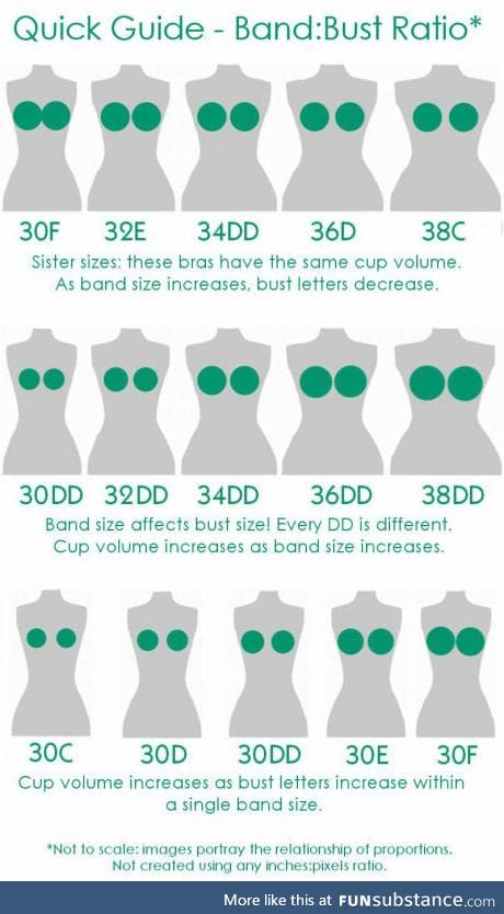 Just a little guide on bra sizes and yes, it is more complicated than just the cup sizes