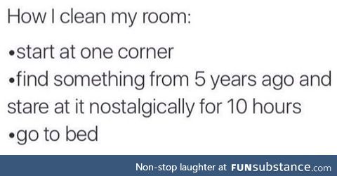 Cleaning your room