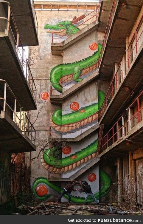 Amazing Shenron graffiti