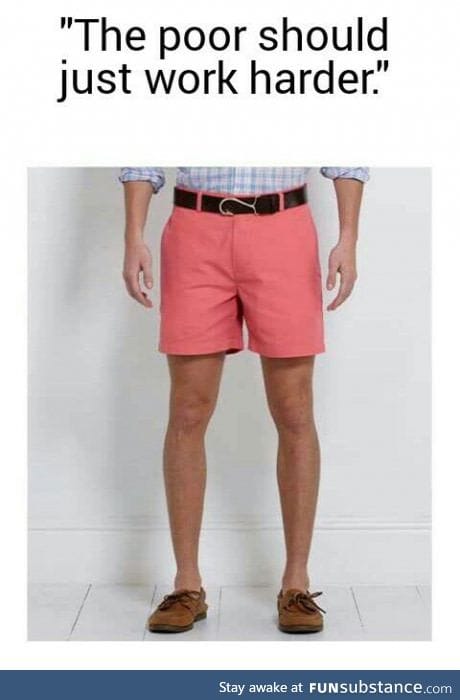 The "don't try to touch or I call my lawyer" shorts