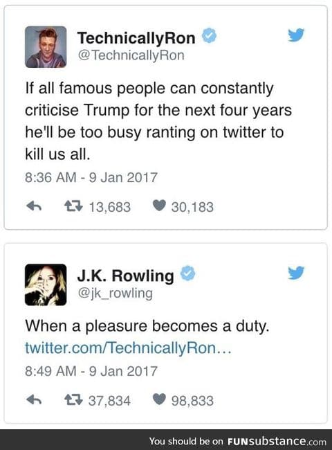 j.k Rowling is a savage
