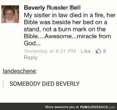 what is wrong with you Beverly