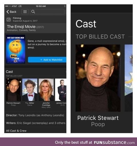 Patrick Stewart's career is just going downhill