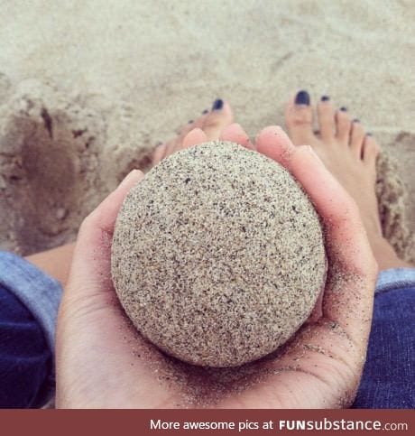 A perfect ball of sand!