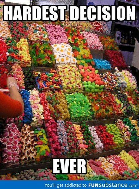 Me at the candy store