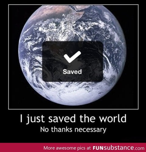 Create a file named earth and save it