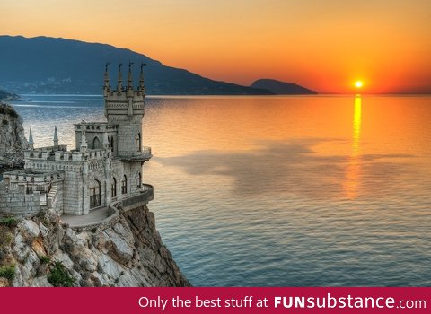 Palace swallows nest, Ukraine