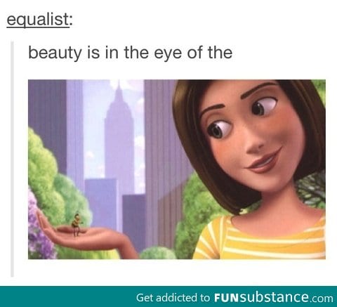 Beauty is in the eye of the beeholder