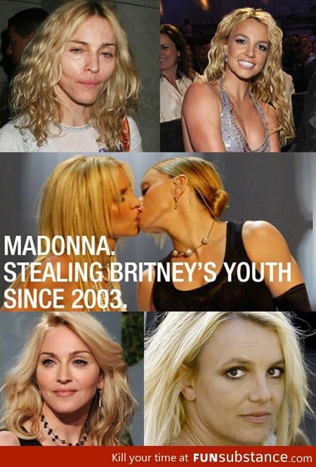 Madonna stealing Britney's youth