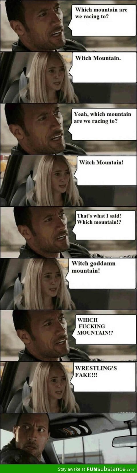 Which mountain are we racing to?