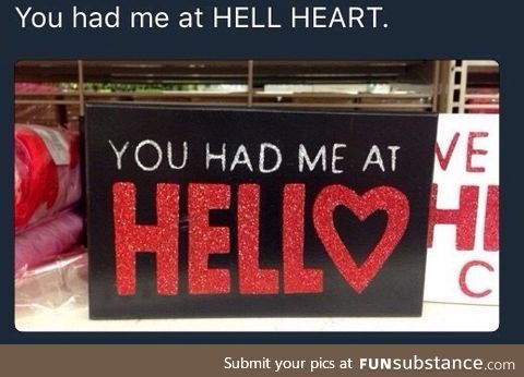 That heart is definitely burning