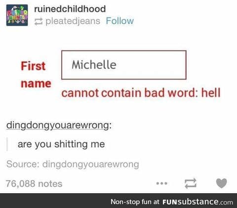 Perhaps Michelles should be more positive... like Micheavene