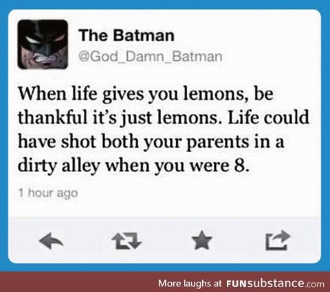 Batman's Wise Words