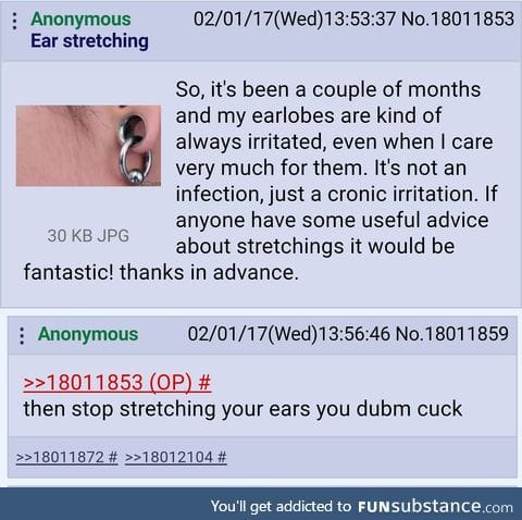 /adv/ on ear stretching