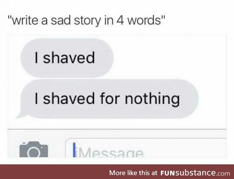 A sad story