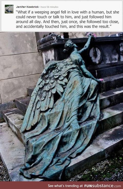 Weeping angel from a different perspective