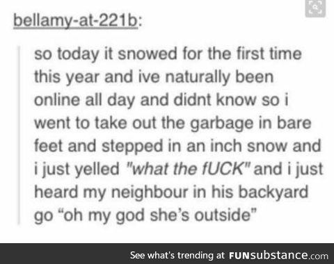And then everyone clapped. Even the garbage cans.