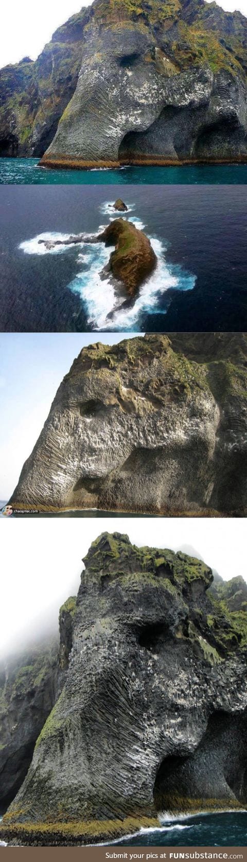 Elephant Rock in Heimaey, Iceland