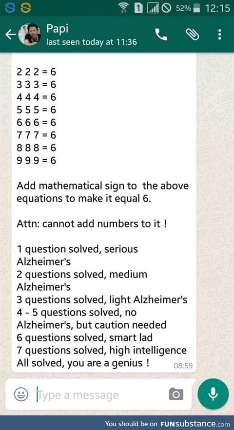 Dad's joke. How many  equations that you can solve?