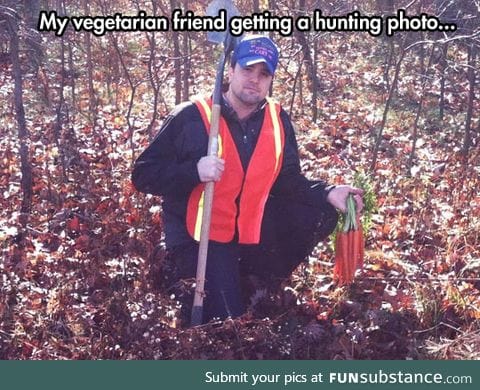 When vegetarians decide to hunt