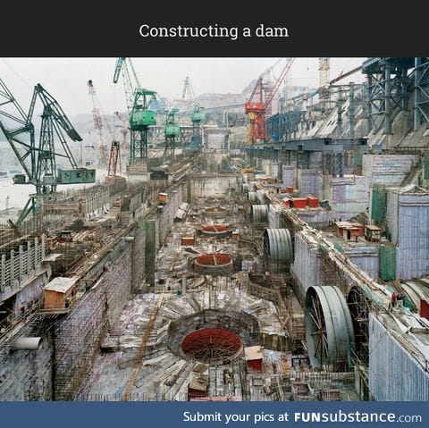 Constructing a dam