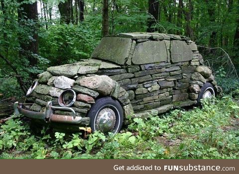 Stone car